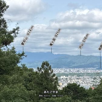 AR山で遥拝所前から。当たりでした🎯