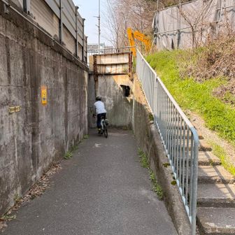 5条の坂の上
1号線の下をくぐる細めのトンネル