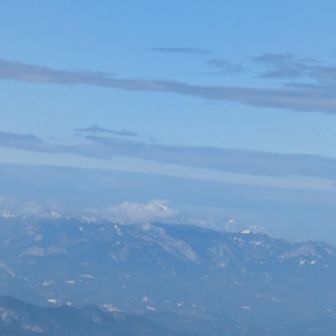 大山　雲がかかってます
