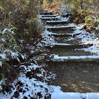 まだ、雪が残っています。