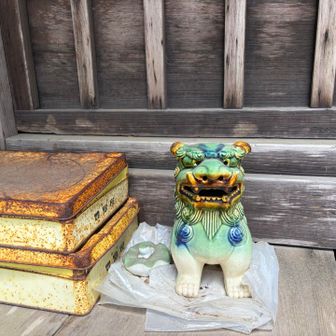 晃石神社のシーサーちゃん