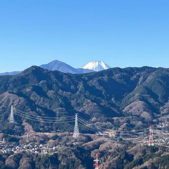 大室山と富士山🥹