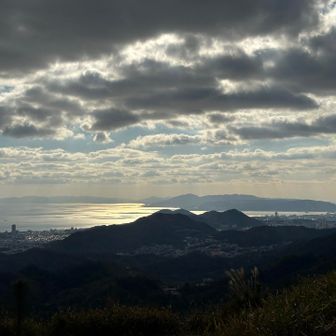 天使の梯子🪜もうっすら……。