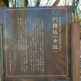 昔の峠道とのことです。
結構険しい！