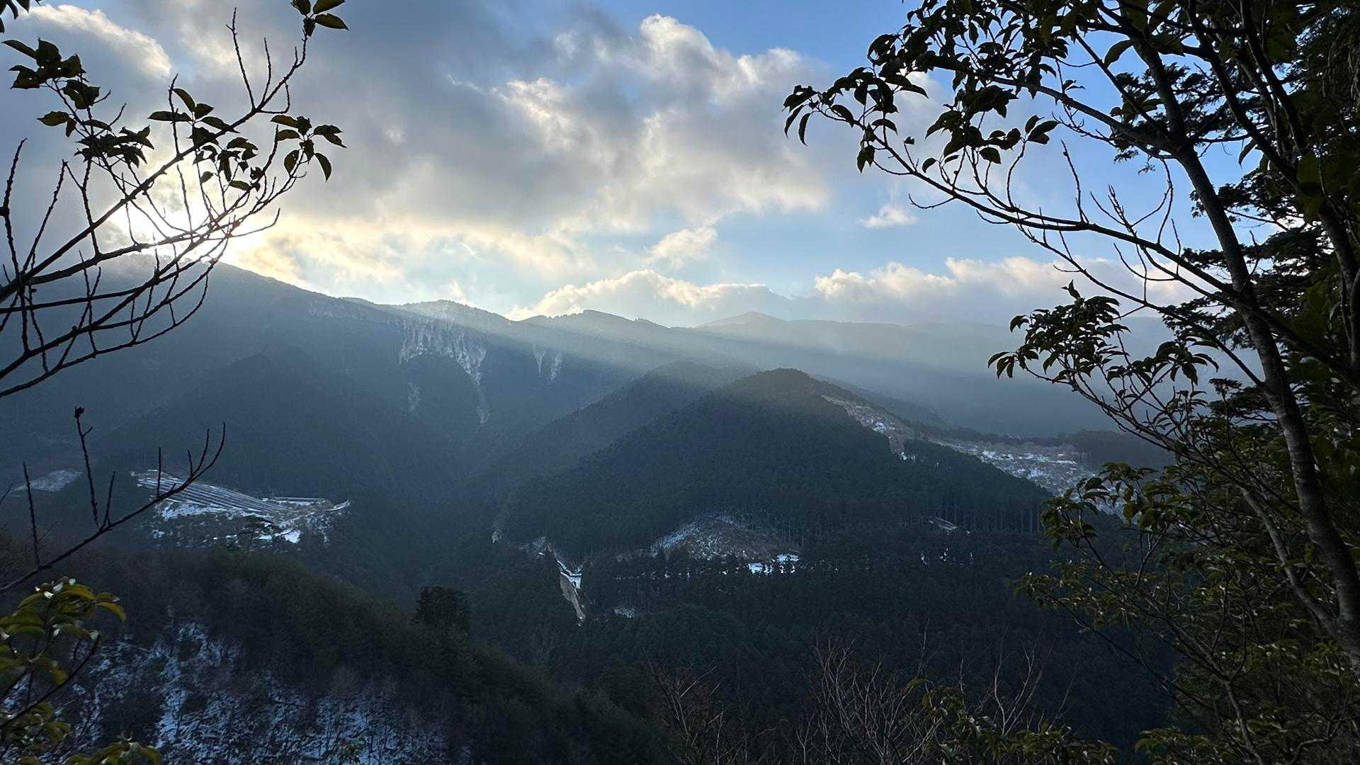 途中で景色が見えたのはここだけ