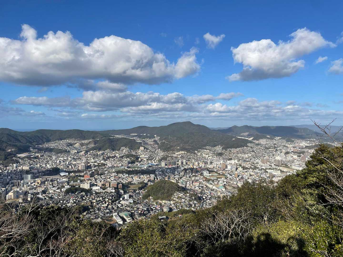 長崎市内の眺め。
天気も良くていい眺めです🥰