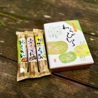 売店で買ったわらび餅で昼食