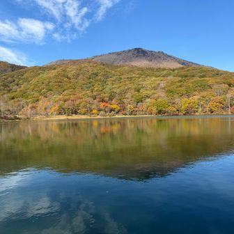 黒姫山と古池