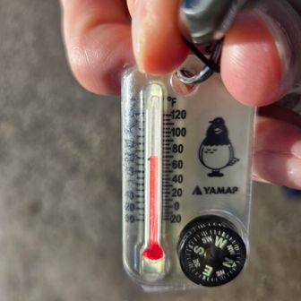 ちなみに山頂はほぼ無風🎵
気温は…
暑いと思ったけど20℃ありましたワ❗