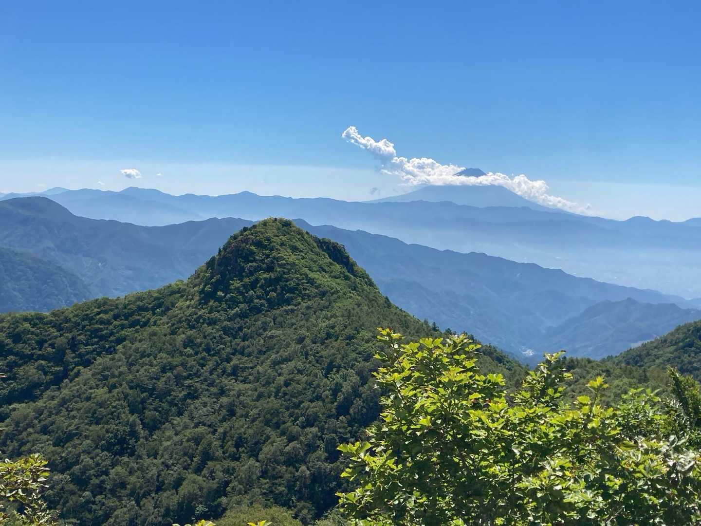 眺望の良い升形山から