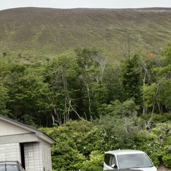 7合目登山口です。稜線が見えます。