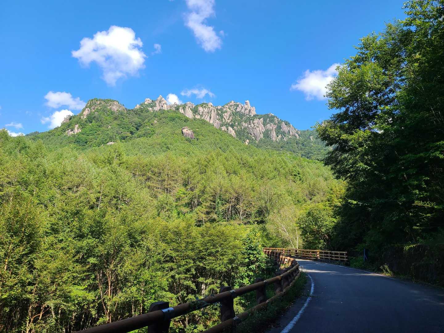振り向くとまだ瑞牆山⛰️！