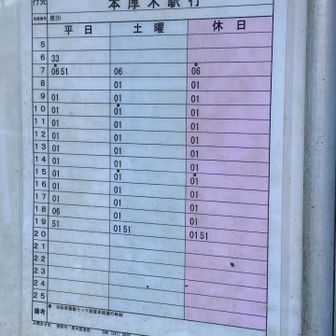 三叉路バス停
まだ40分あるので