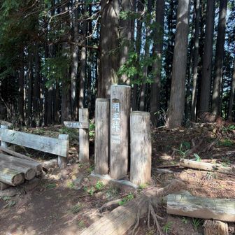 明王峠。茶屋が廃業して久しいがひと休みするにはいいロケーションだ