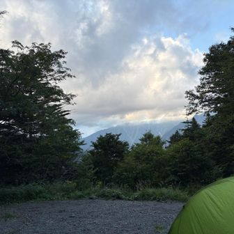 テント場には1人🏕️