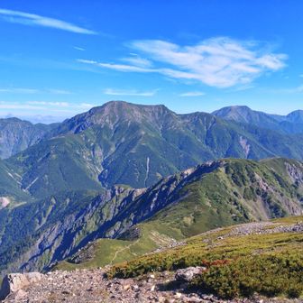 ここからの聖岳もカッコいい