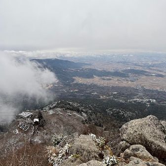 女体山山頂からの眺望。