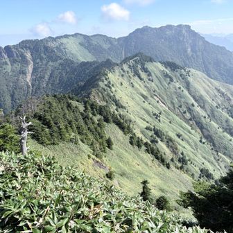 二ノ森到着！昨日も思いましたが
二ノ森の前後は急登だけど足元見えづらい箇所が少なくて意外と楽かも