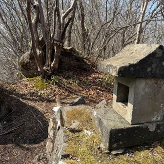 駒髪山と山頂神社
