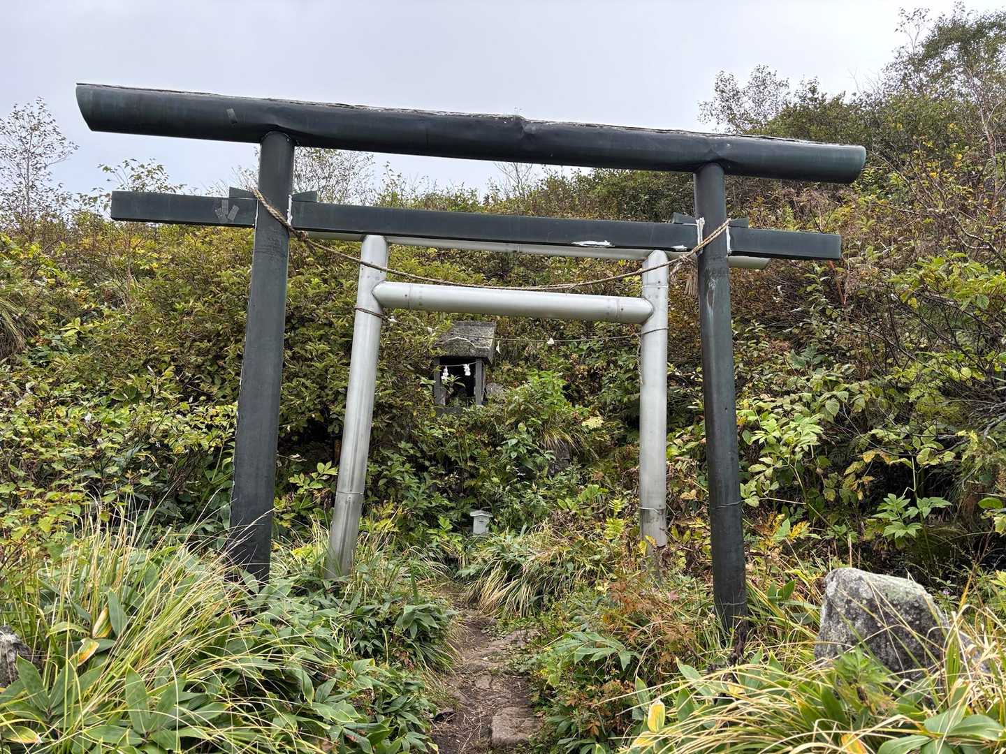 南峰下の⛩️
