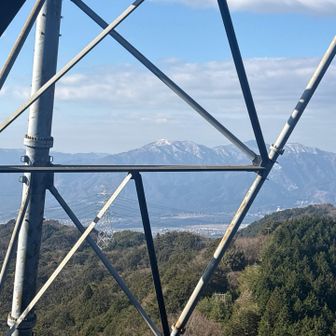 竜ヶ岳かな？立派な山