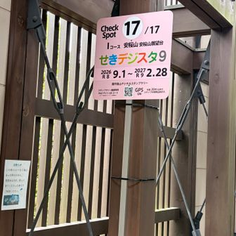 展望台の中にチェックポイントあります