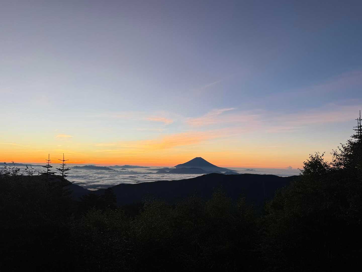 朝です　出発します