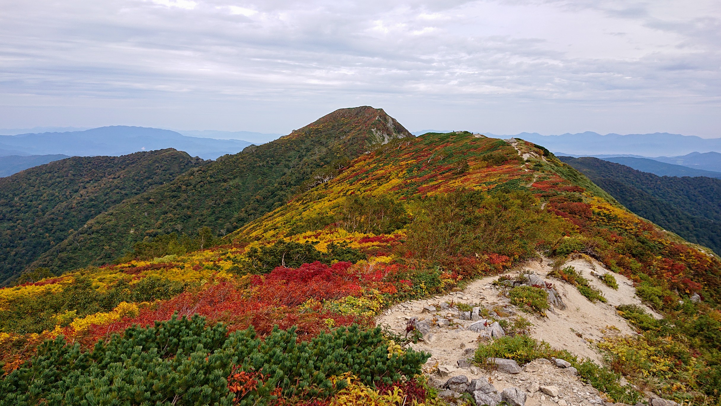 朝日連峰 大朝日岳 日暮沢小屋から周回 A 日帰り Odentosさんの大朝日岳 朝日連峰 祝瓶山の活動データ Yamap ヤマップ