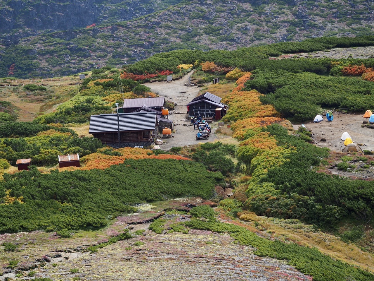 田辺三重松、【黒岳と桂月（大雪山）】、希少な画集より backend