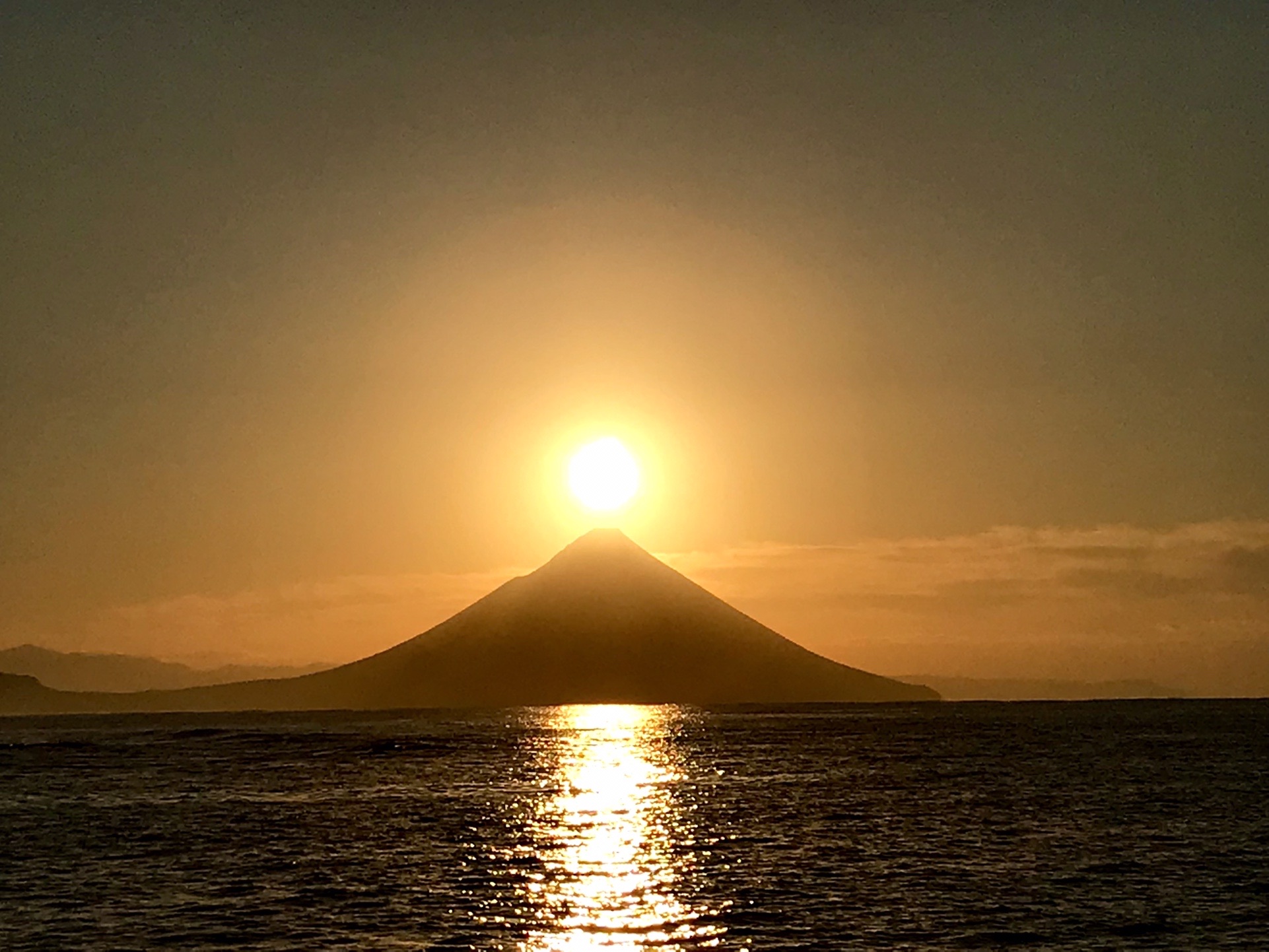 ほぼ ダイヤモンド薩摩富士 を見てから 開聞岳 21 12 05 まつ ごさんの開聞岳の活動データ Yamap ヤマップ