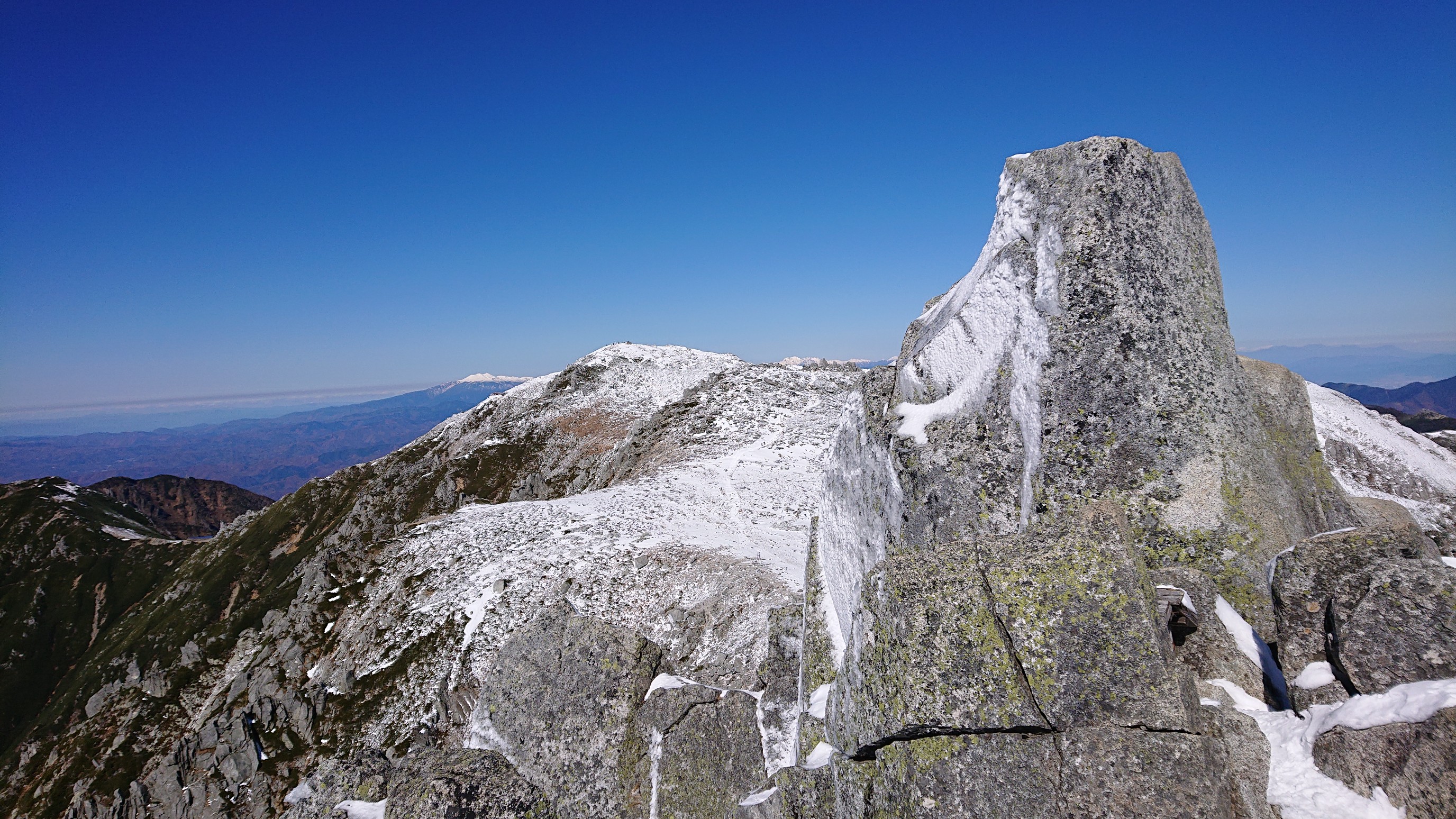 既に雪山 積雪の宝剣岳 木曽駒ヶ岳に登る イッセイさんの木曽駒ヶ岳 空木岳 越百山の活動日記 Yamap ヤマップ