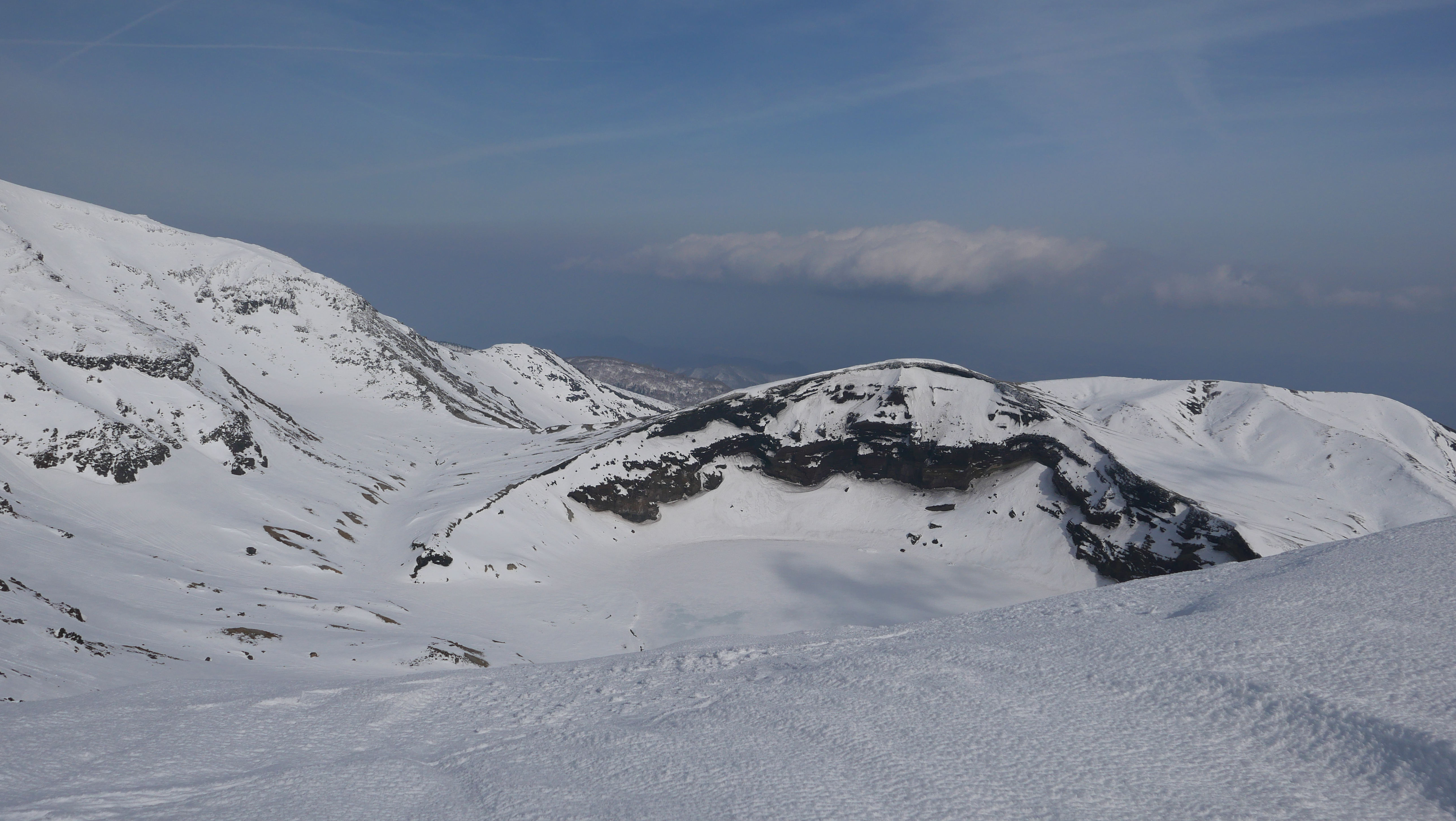 蔵王 お釜と樹氷と絶景と 02 15 Yaqaさんの蔵王山 雁戸山 不忘山の活動データ Yamap ヤマップ