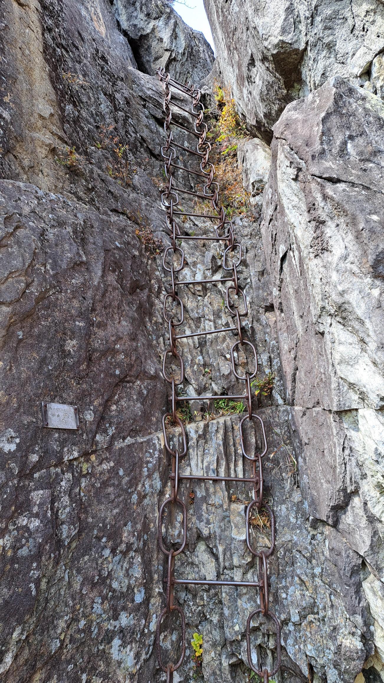梯子⛓️獅子岩のてっぺんへ