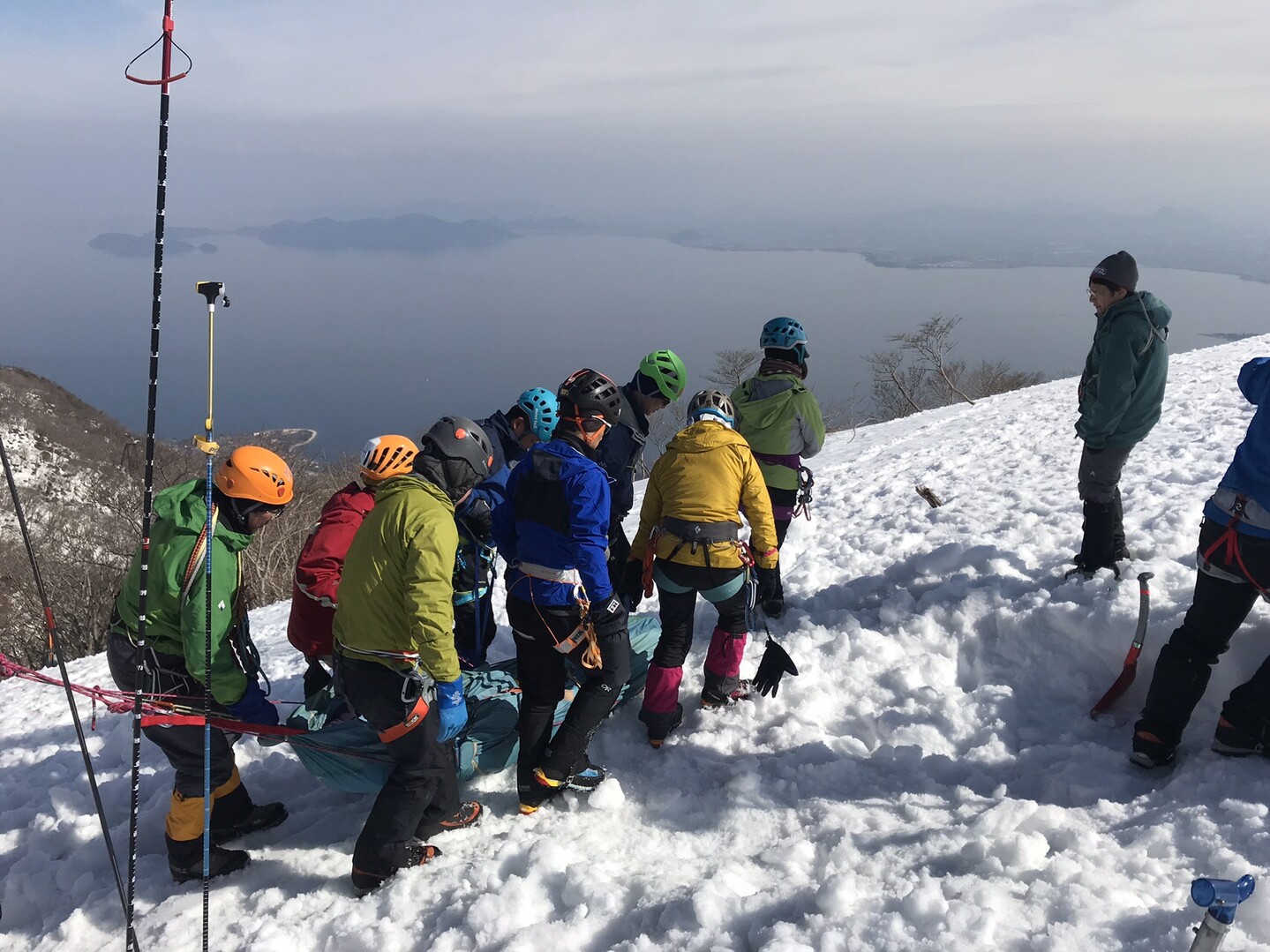 滋賀 19年積雪期登山講習会 びわ湖バレイ あッきぃ さんの比良山地 武奈ヶ岳 釈迦岳の活動データ Yamap ヤマップ
