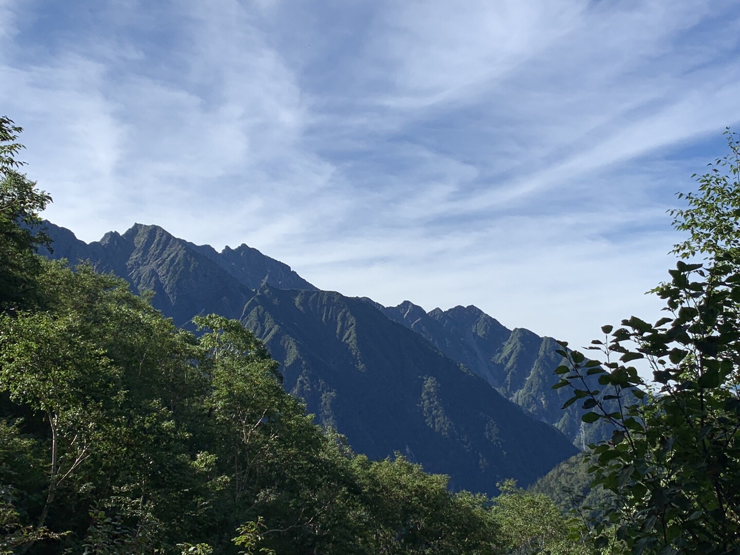 槍ヶ岳・大喰岳・中岳・南岳の写真