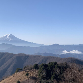 大蔵高丸から破魔射場丸の平衡稜線