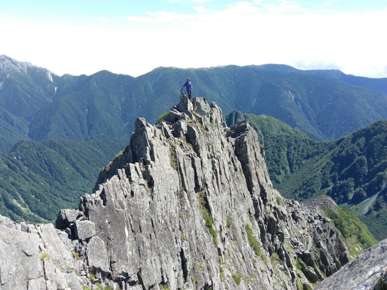 北穂高岳東稜 ゴジラの背と大キレット 近道さんの槍ヶ岳 穂高岳 上高地の活動日記 Yamap ヤマップ