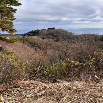高鈴山から見た神峰山　このあと登りました