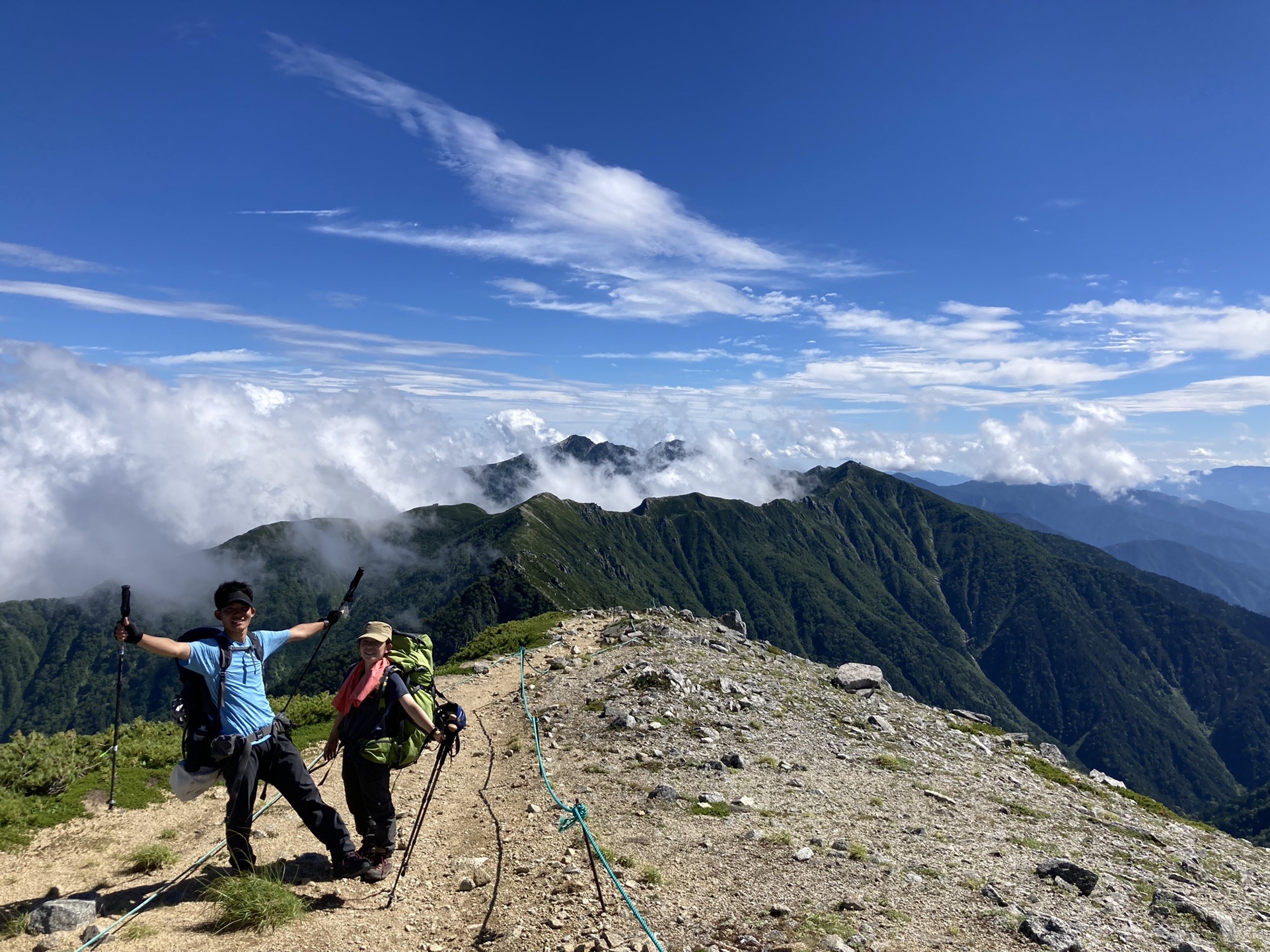 日本アルプス縦断 4 5 中央アルプス ほだか こいけさんの木曽駒ヶ岳 空木岳 越百山の活動データ Yamap ヤマップ