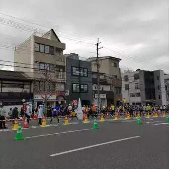 京都マラソンと遭遇