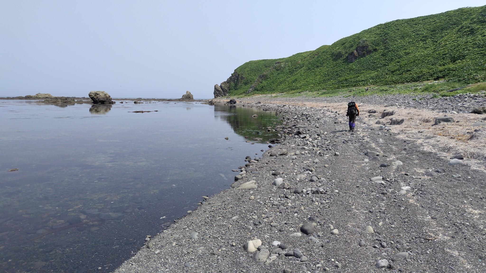 Ｙさんに引っ張ってもらいながら進む。