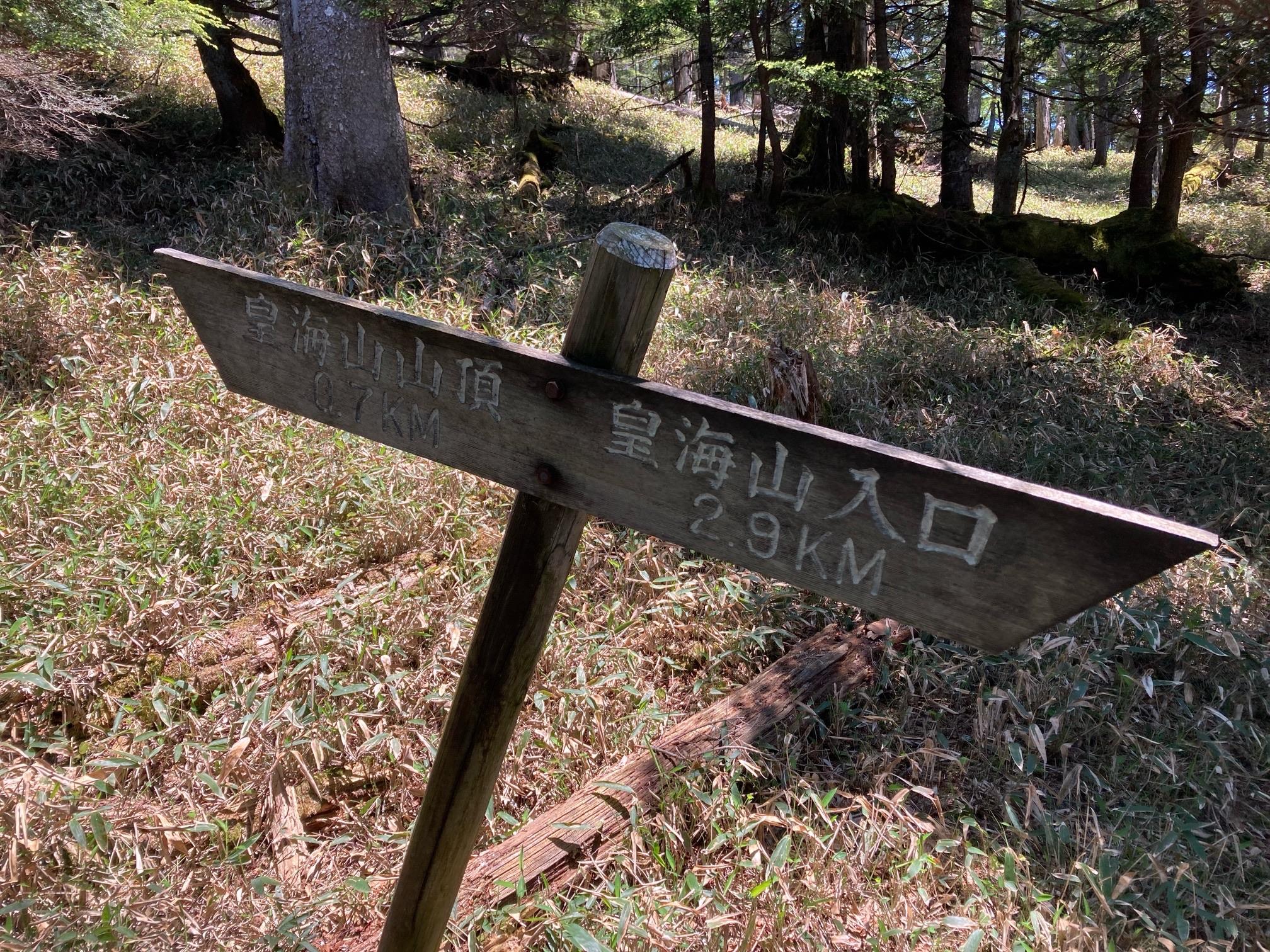 皇海山・袈裟丸山・庚申山 あと700ｍ。結構あります。