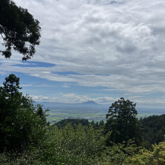 筑波山もよく見えました
