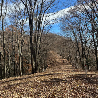 御前山が見えるが、まだ先
