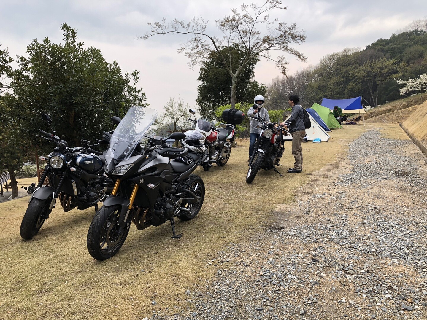 19 03 30 31小豆島キャンプツーリング 小豆島 星ヶ城山 皇踏山の写真4枚目 小豆島ふるさと村キャンプ場 雨降ってきた Yamap ヤマップ