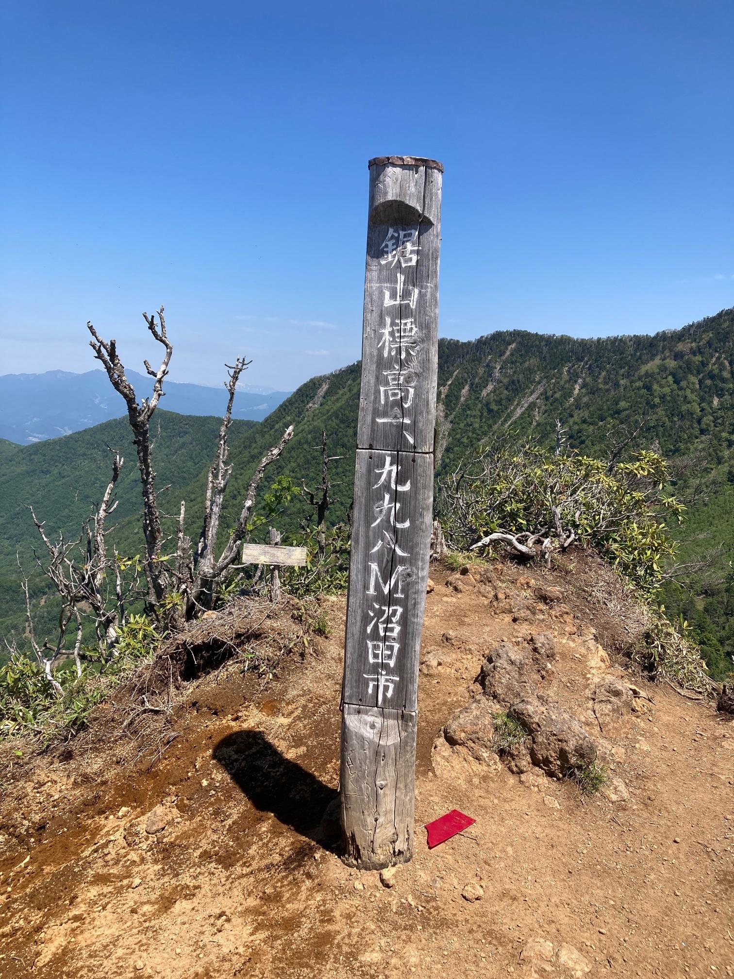 皇海山・袈裟丸山・庚申山 到着