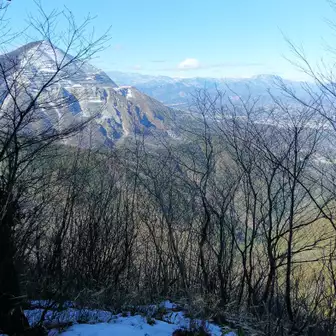 武甲山と両神山
中央奥の雪山は八ヶ岳