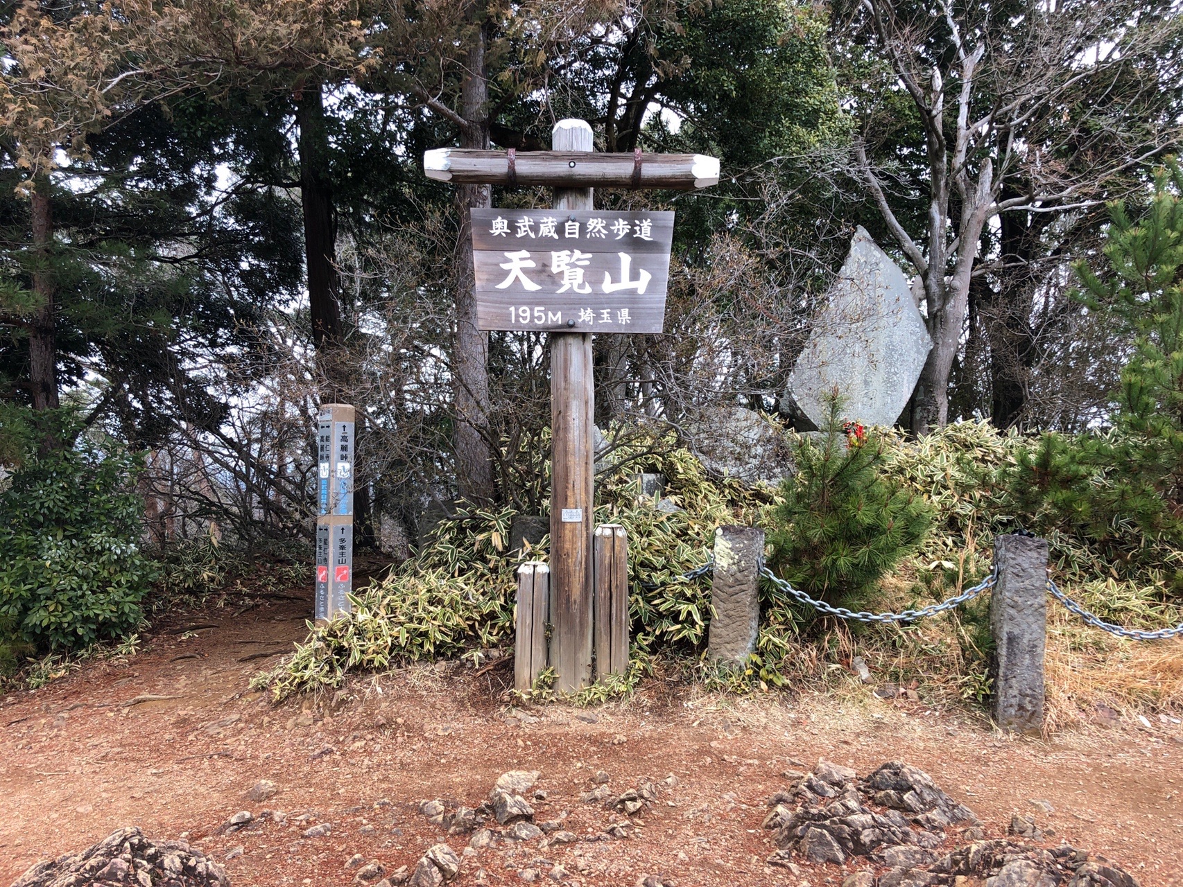 飯能中央公園駐車場から天覧山 多峯主山 周回 03 08 マミーさんの天覧山 多峯主山 天覚山の活動データ Yamap ヤマップ
