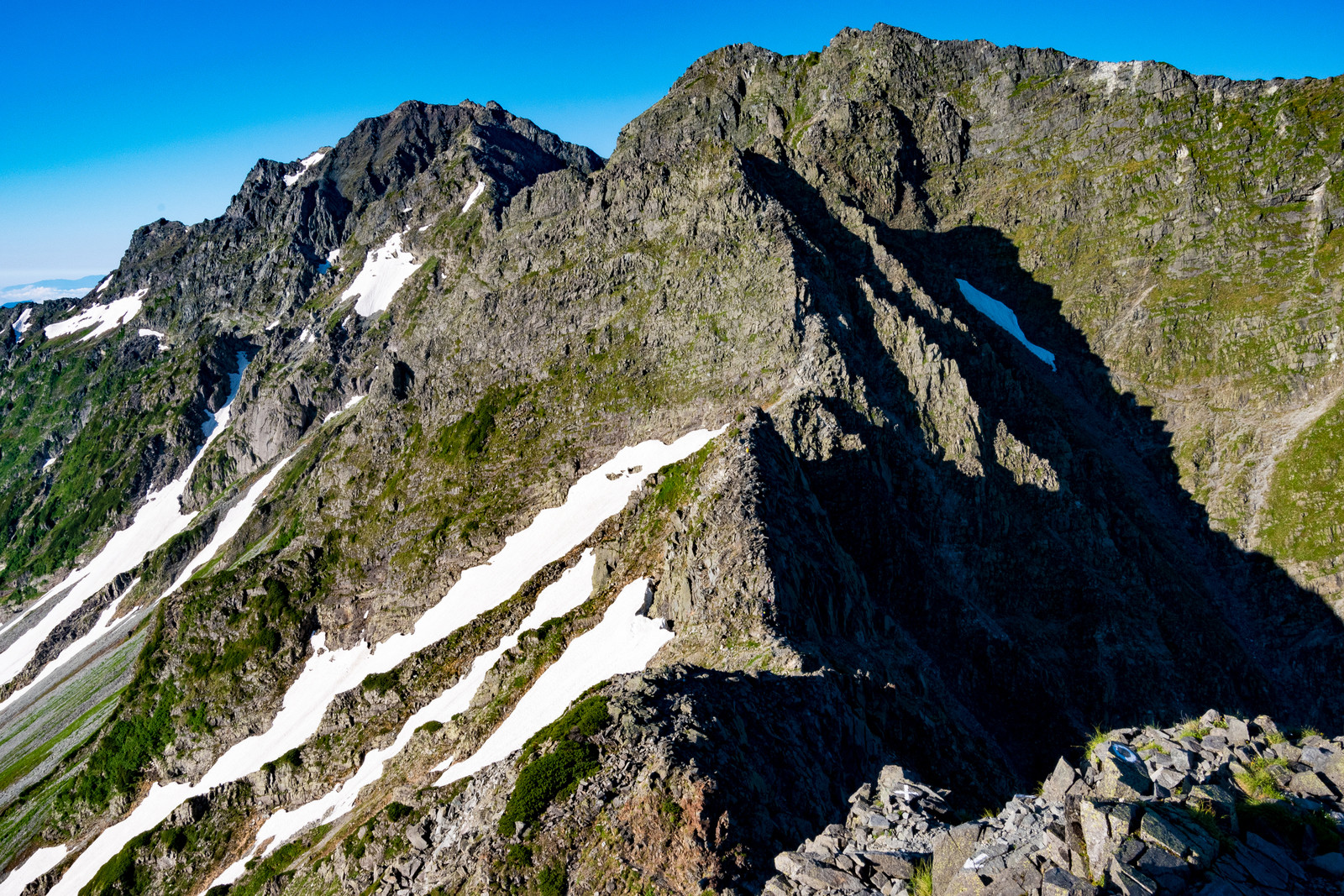 穂高岳(涸沢岳から)の油絵