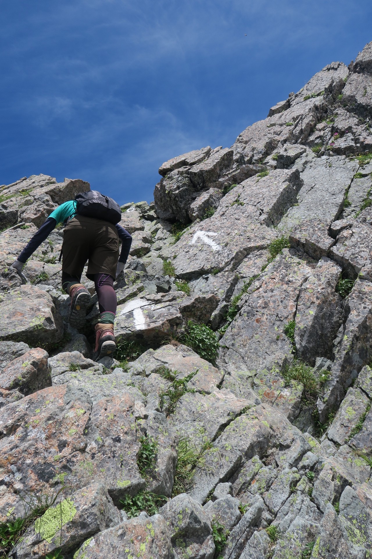 アルプス一万尺小槍の上でアルペン踊りは踊れません 笑 の槍ヶ岳 かずさんの槍ヶ岳 穂高岳 上高地の活動データ Yamap ヤマップ